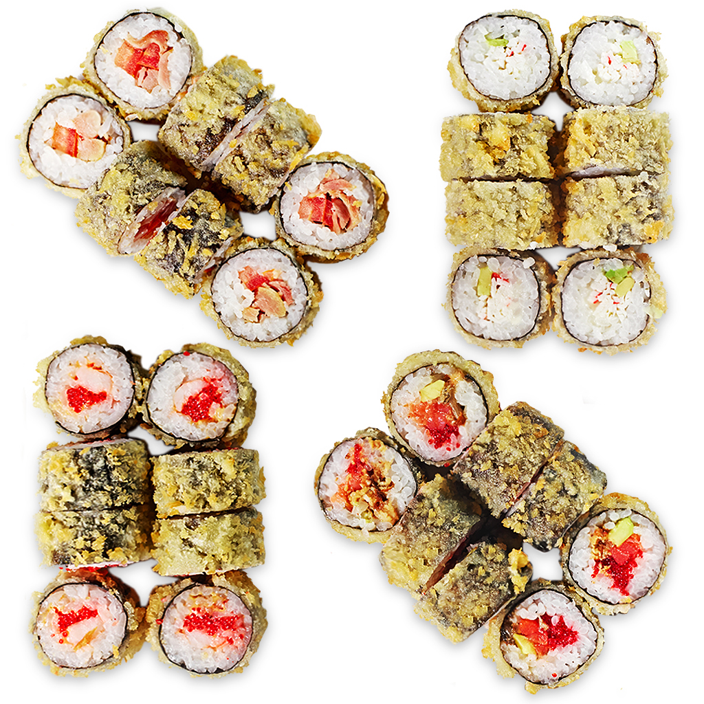 Горячие суши-сеты с бесплатной доставкой от 10 руб/до 1020 г от "Fried sushi"