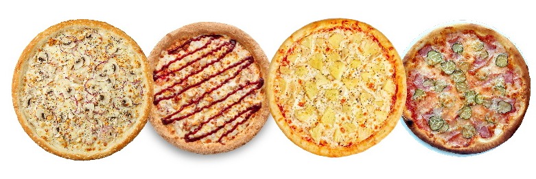 Пиццы 32 см от 14,90 р/до 620 г, чебуреки за 4,50 р/шт, пироги, WOK, куриные сеты от "Вкус-House"