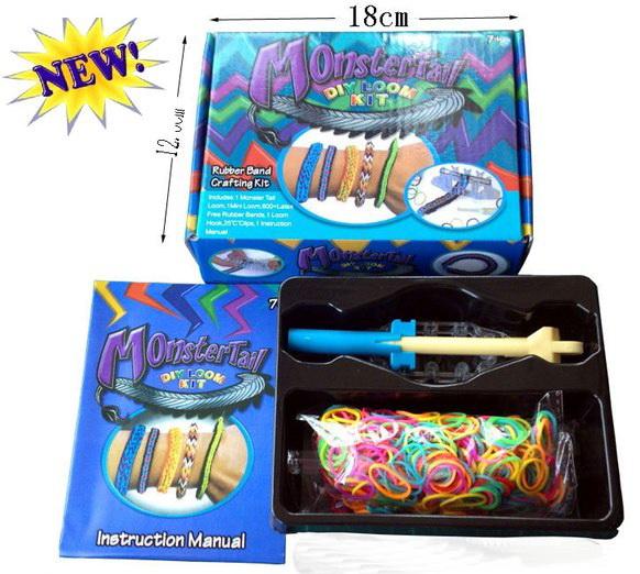 Набор для плетения "Rainbow Loom", резинки, крючки от 0,50 руб.