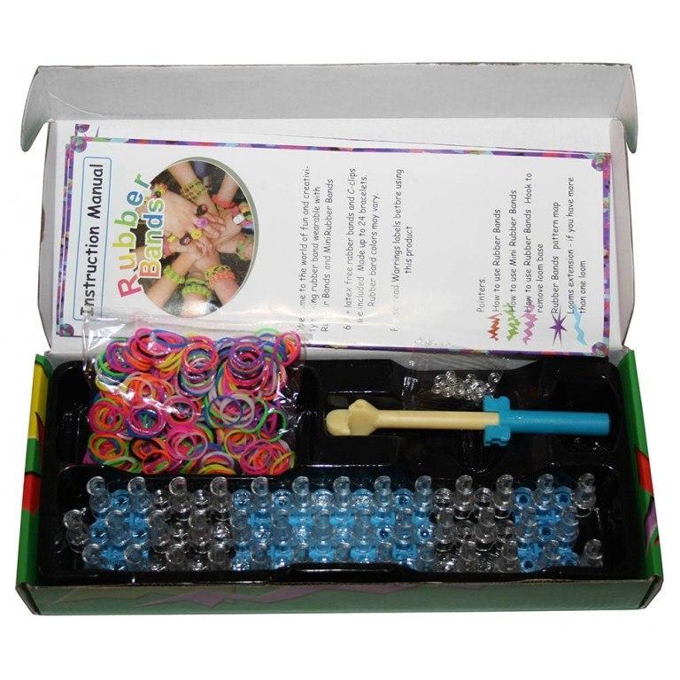 Набор для плетения "Rainbow Loom", резинки, крючки от 0,50 руб.