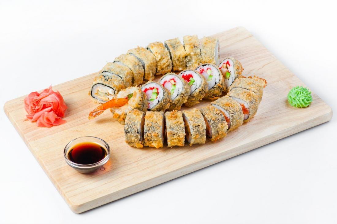 Горячие суши-сеты с бесплатной доставкой от 10 руб/до 1020 г от "Fried sushi"