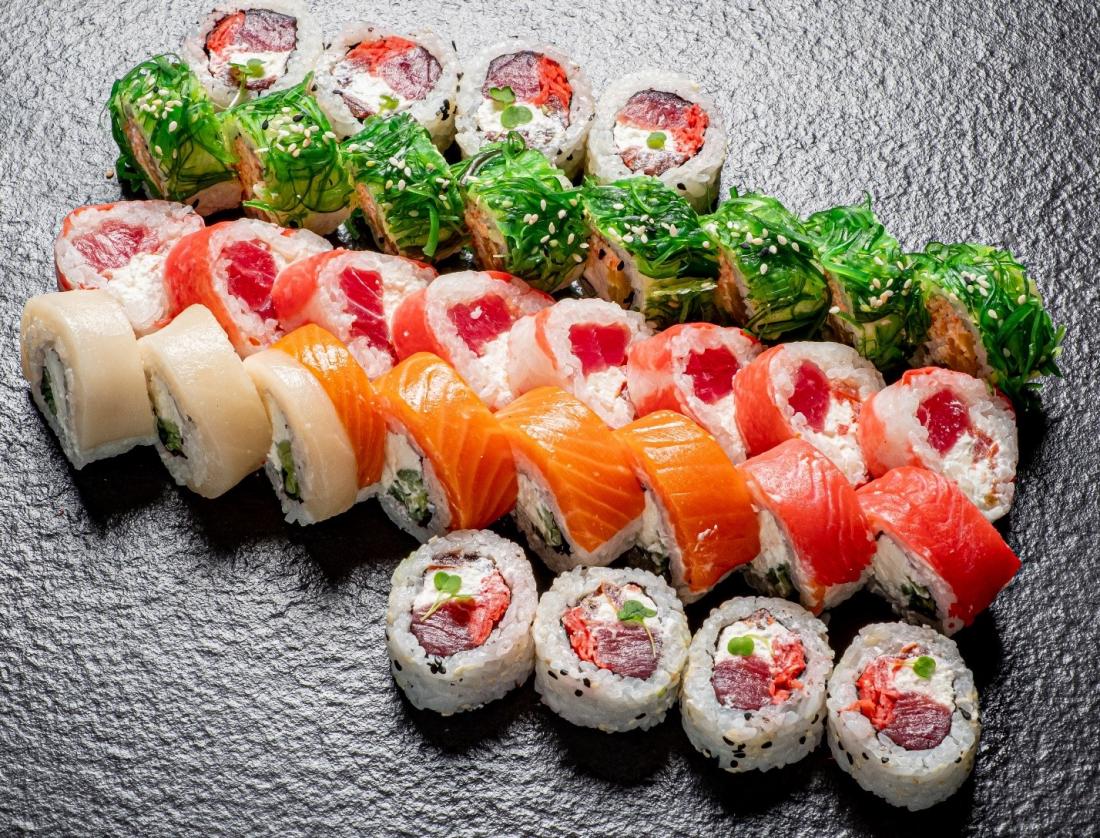 Заказать суши минск с бесплатной доставкой. Сэт Токио 48шт. Суши арт.