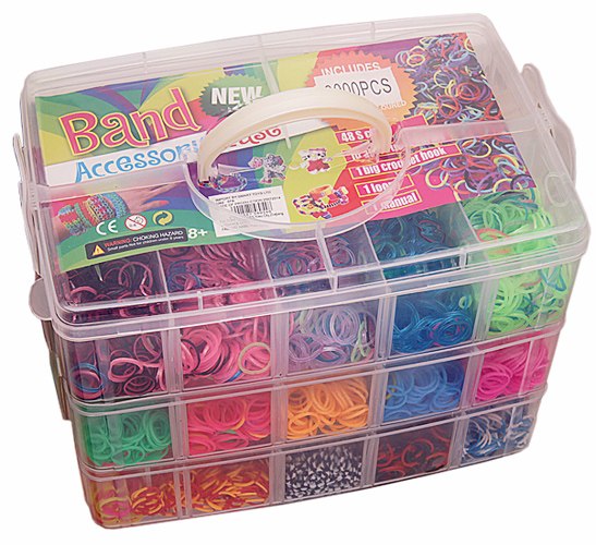 Набор для плетения "Rainbow Loom", резинки, крючки от 0,50 руб.