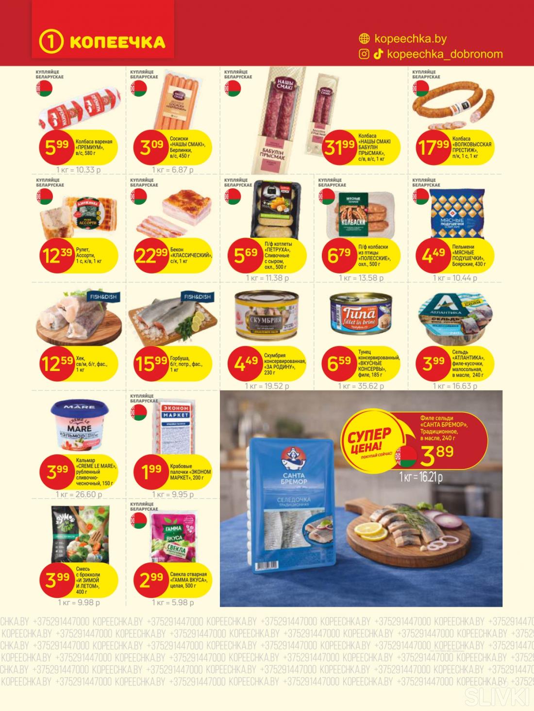 Скидки и акции в магазинах "Копеечка"!