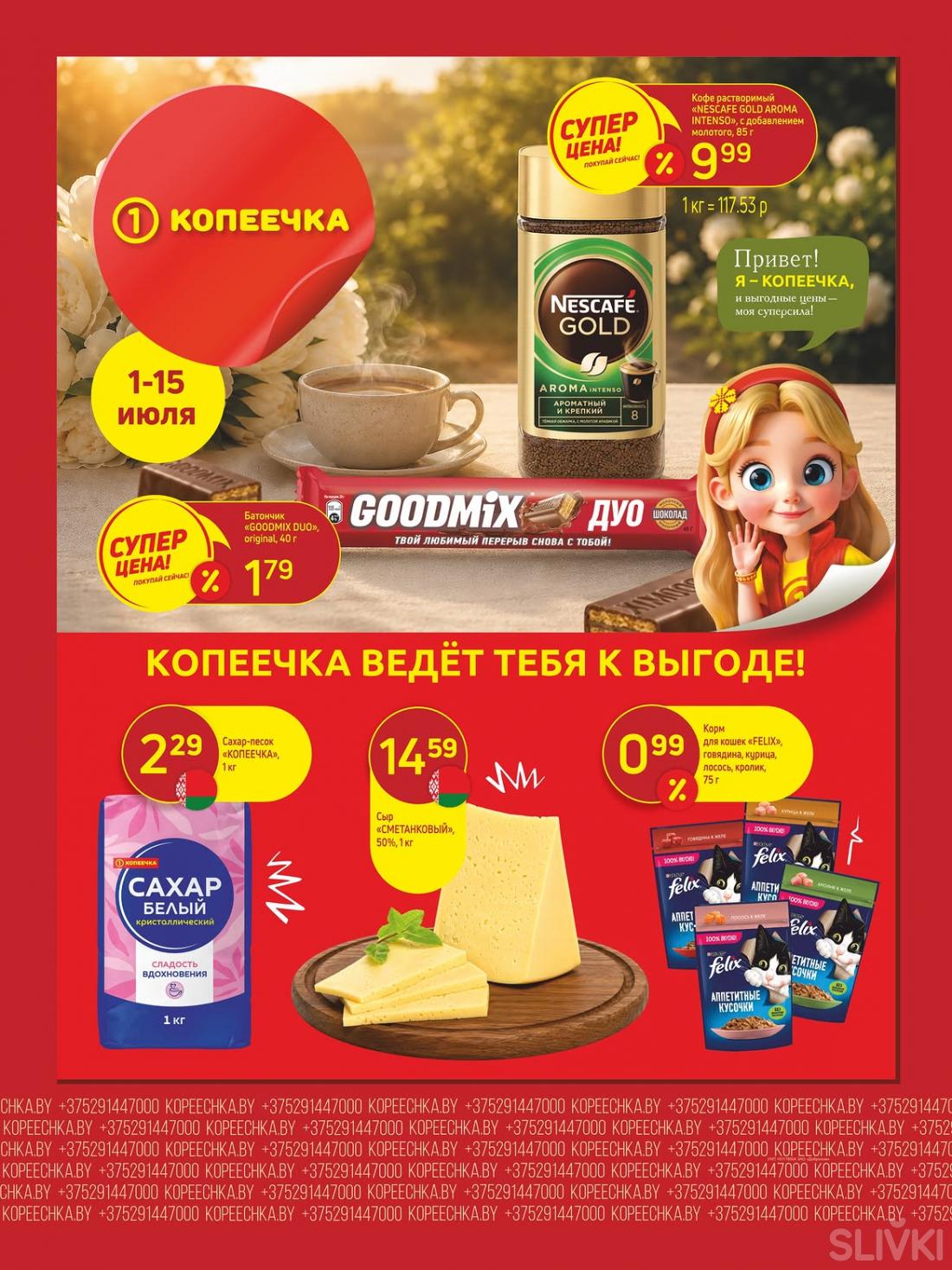 Скидки и акции в магазинах "Копеечка"!