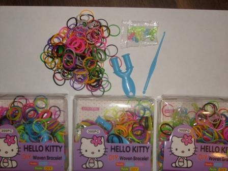 Набор для плетения "Rainbow Loom", резинки, крючки от 0,50 руб.