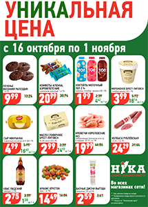 Акционные предложения в магазинах "Ника"!